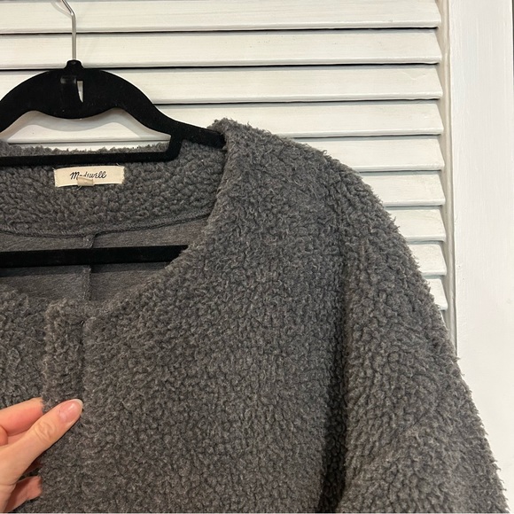 Madewell Bonded Sherpa Cocoon Coat - Picture 10 of 10